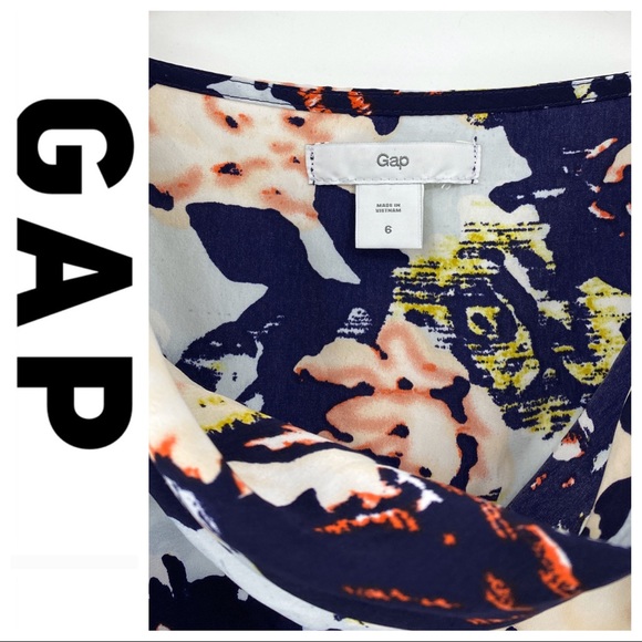 πSALEπ Gap Floral Ruffle Cowl Neck Dress - Picture 3 of 7